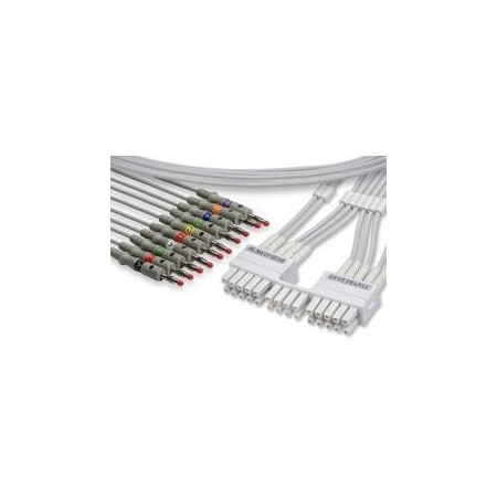 Replacement For Mortara, Am12 9293-048-54 Ekg Leadwires